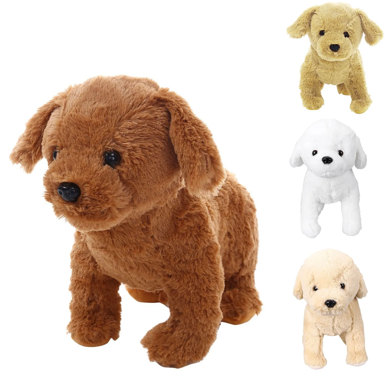 

Cute Realistic Teddy Dog Lucky Handmade Realistic Figure Toy Dog Kids Gift