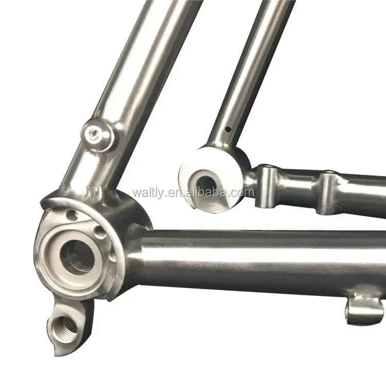 DISC ROAD titanium bike frame for flat disc brake mount