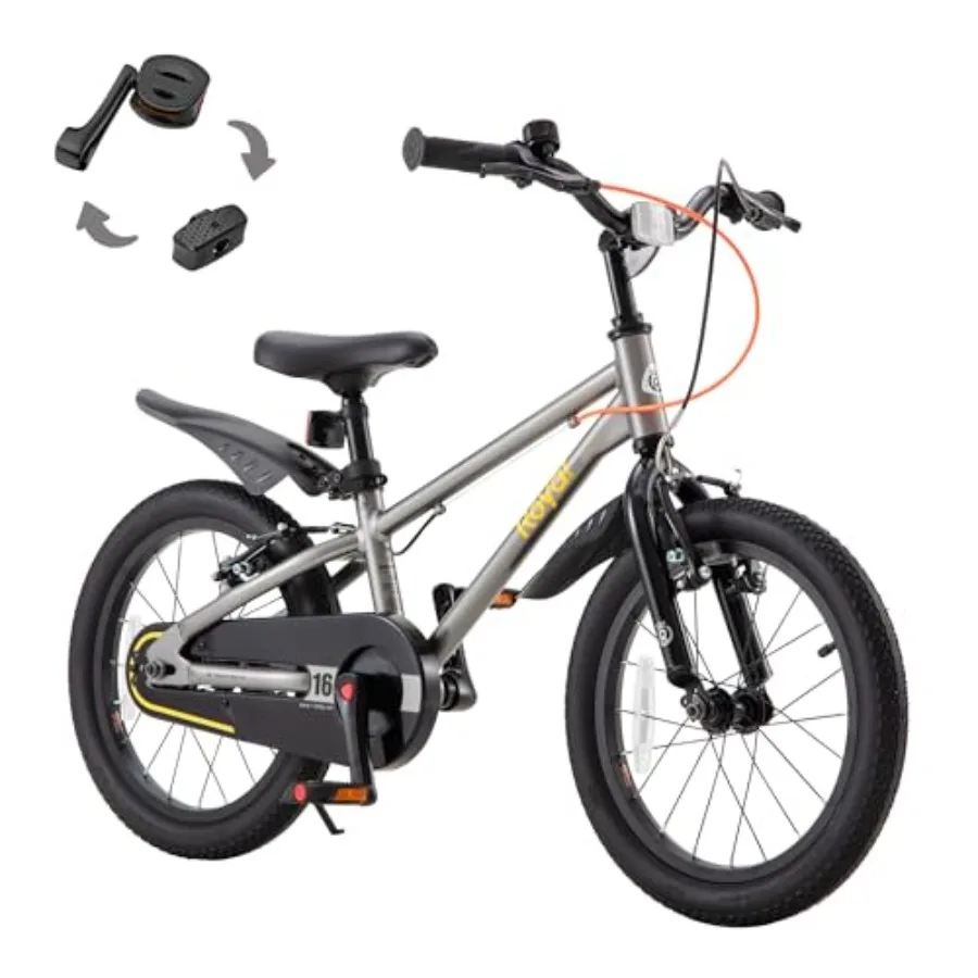 

16, 18, 20-дюймовый легкий алюминиевый велосипед 2-в-1 с переключателем на педаль для детей от 4 лет, мальчиков и девочек, синий, красный