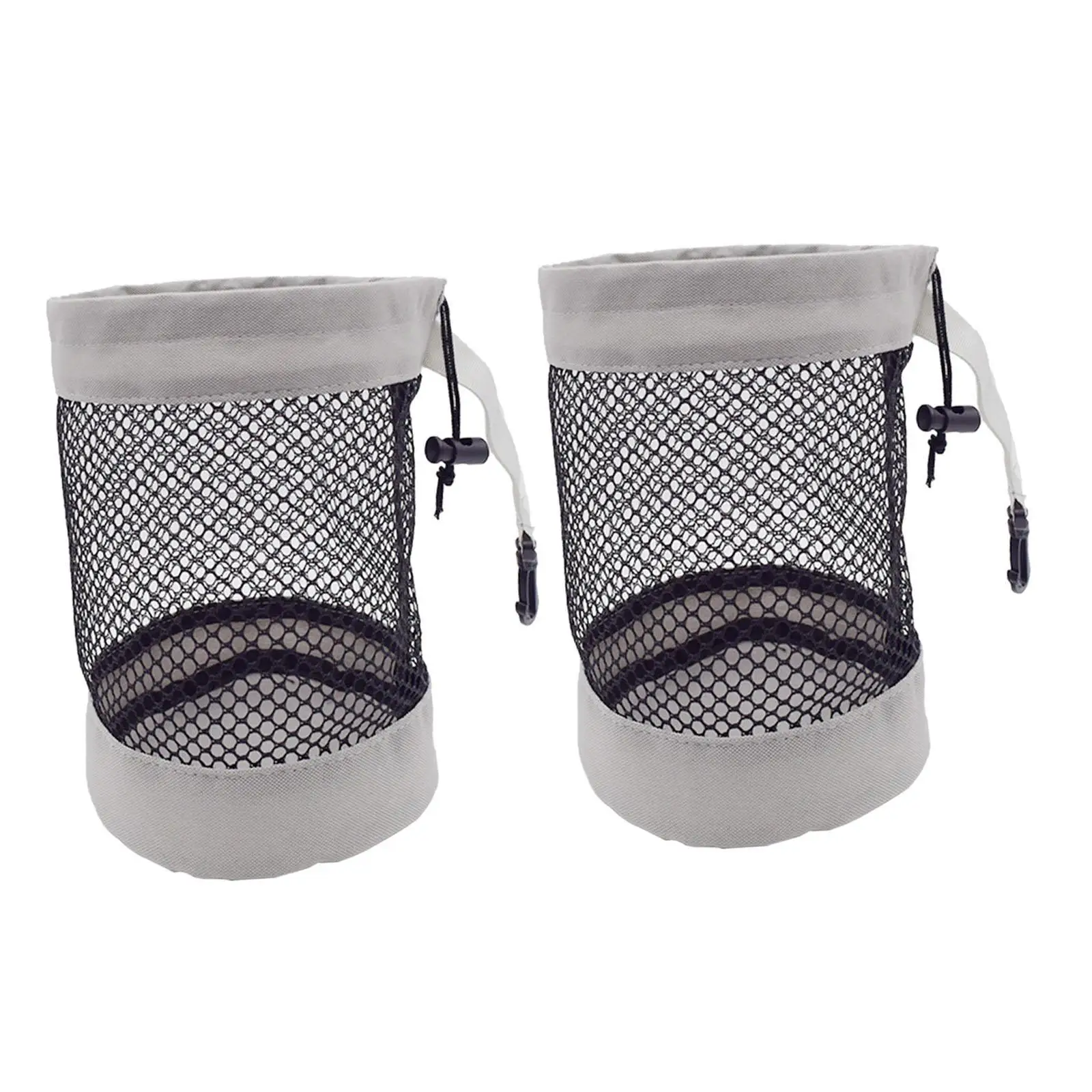 Siatkowa torba na piłki golfowe Oxford z zamknięciem na sznurek, przenośna torba na akcesoria golfowe do użytku na zewnątrz i w podróży.