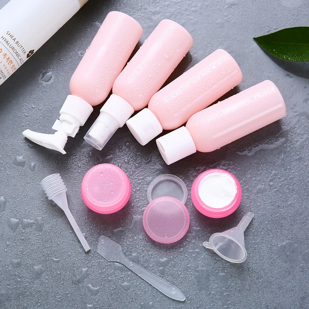 

6pcs Bottles Shampoo Container Set Shampoo Container Lotion Cream Portable Makeup Dispenser PE PP Material
