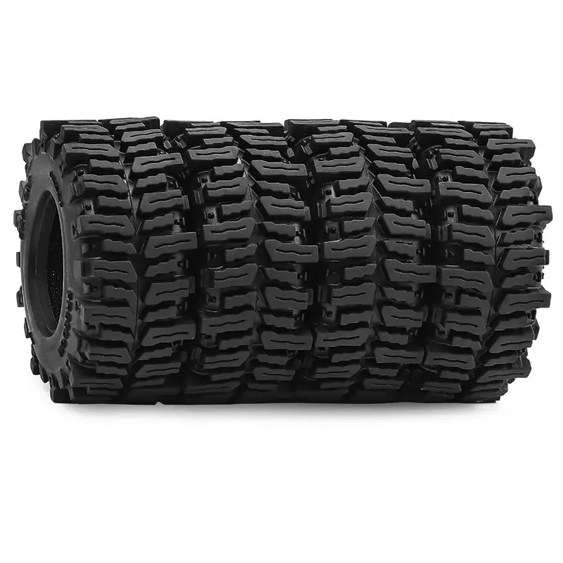 4 pçs 64mm 1.3 "pneus de roda de borracha para 1/18 1/24 rc rastreador carro trx4m scx24 ax24 fcx24 fcx24m Ascent-18 peças atualização