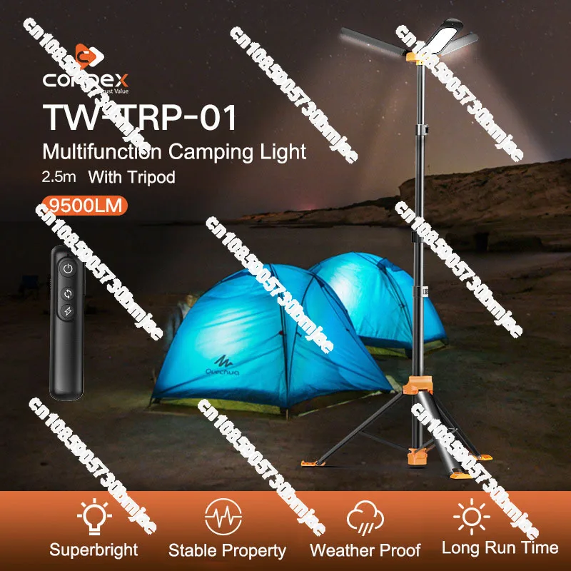 Hot Sale Camping Light Weight Light Camping Outdoor Adjustable High Pole Tent Camping Led Light