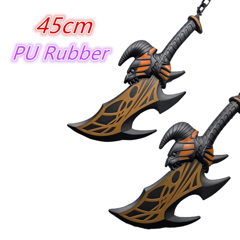 1:1 Home Decor Cosplay God of War 4 War Beast Axe Chaos Twin Blades Pirate Ghost Axe Prop sword Role Cos Axe PU Boy toy sword