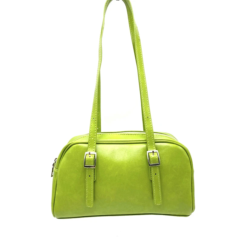 

Ladies boston bag 2024 new minimalist bowling bag light luxury Joker large capacity运动健身 bag large capacity shoulder b
