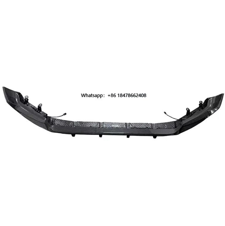 

For 2018+ W463 W464 Dry Carbon Fiber Front Diffuser with Tow Hook Cut-Outs New Condition Front Bumper Lip