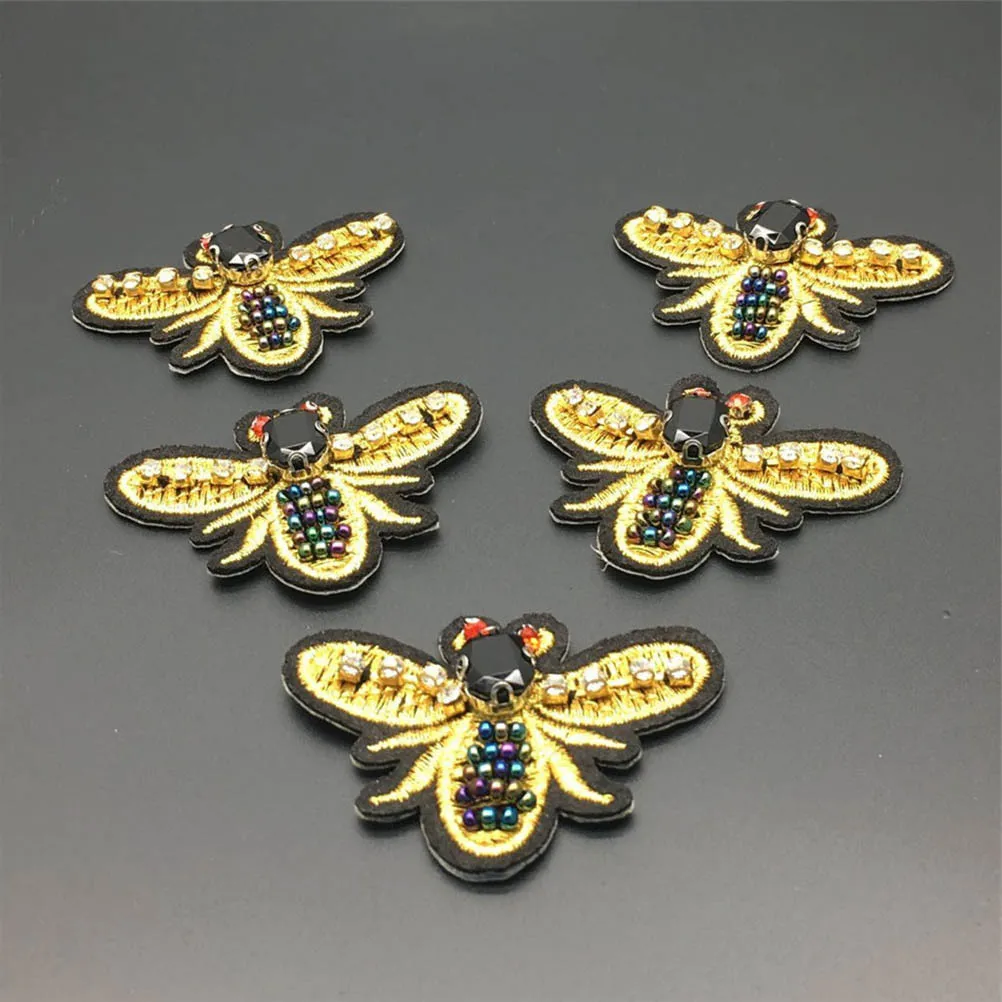 

10Pcs Golden Wire Bee Sewing Craft Sparkly Ribbon Trim Vintage Style for Jewelry Making Wedding Decorating Gift Packaging