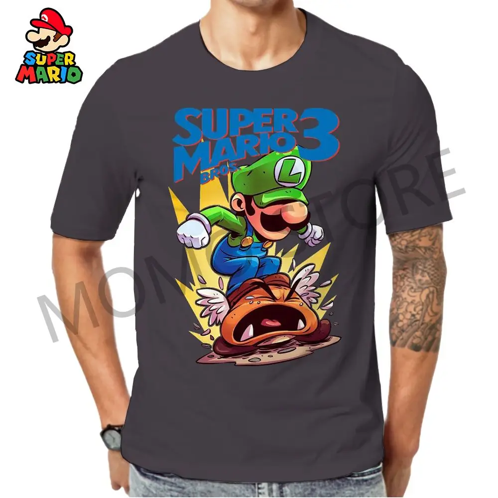 

Men's T Shirt Kid's T-shirt Mario 2024 Summer 110-6XL Tops Louis Quick Dry Adventure Classic Children's Parent-child Wear Anime