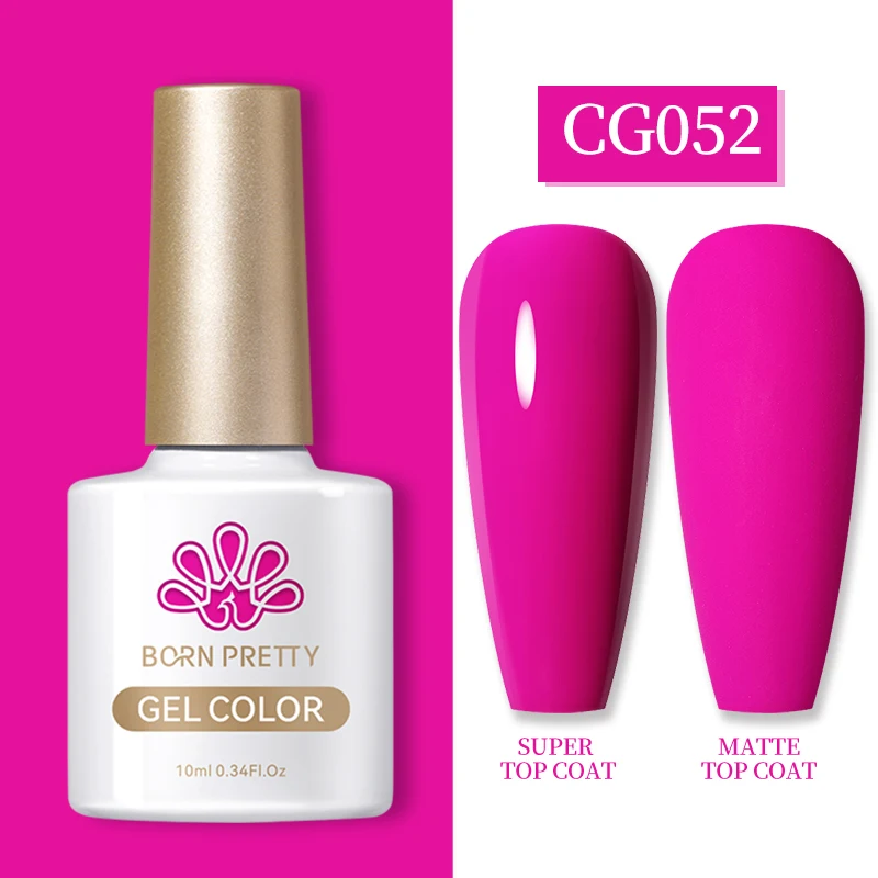 BORN PRETTY 10 ml Gel Nagellak Gel 130 Kleuren Semi Permanente Effen Nagelgel Vernis Losweken UV Gel voor Base Top Coat