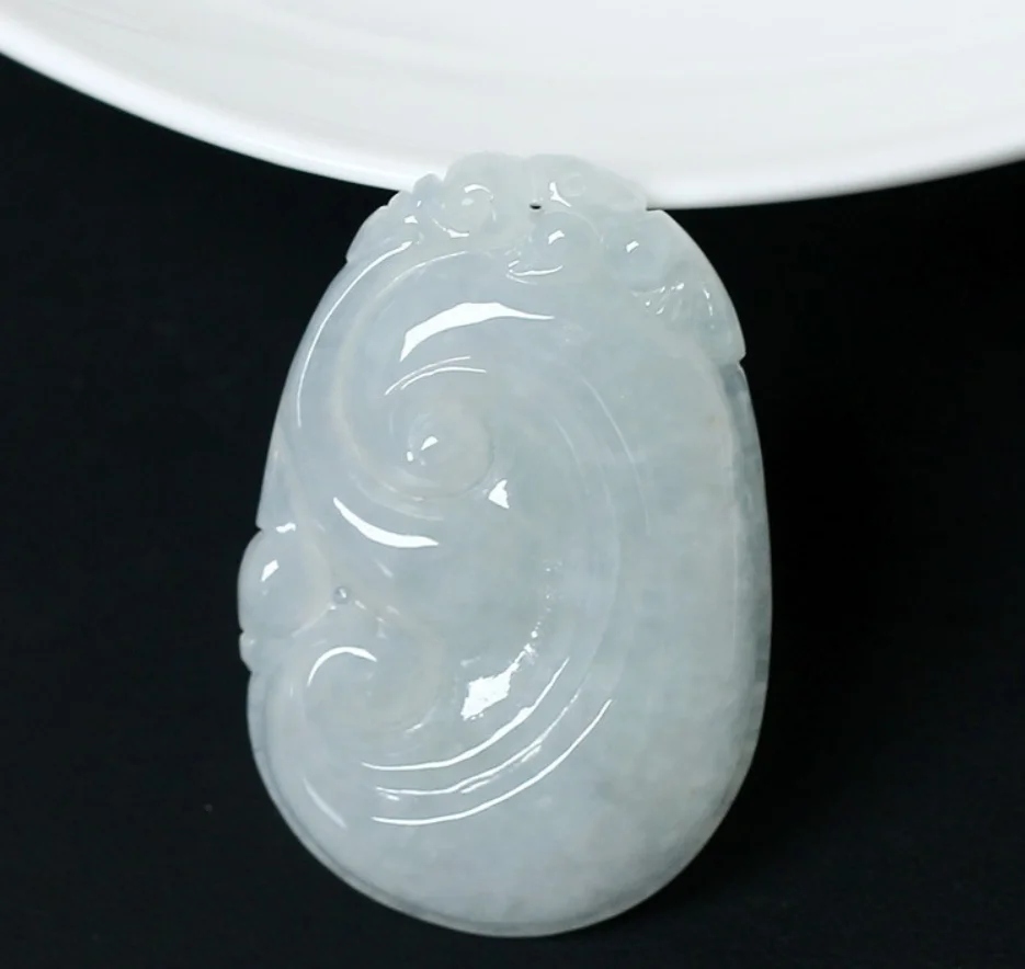 

Fine Jewelry Natural Jade A+ Jadeite Ruyi Pendant Men's And Women's Jade Pendant