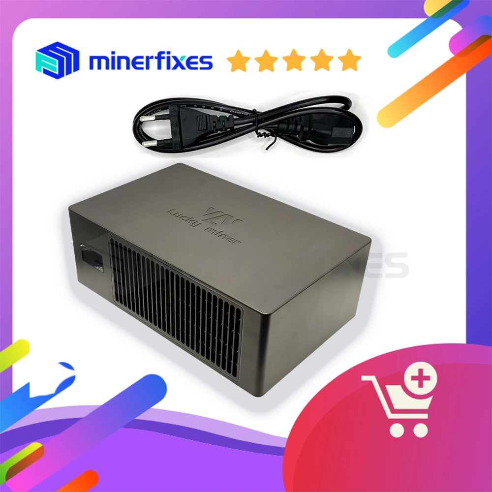 lucky miner lv08 Bitcoin miner crypto miner Solo miner BTC miner BCH BSV DGB WIFI 4TH/S SHA256 BM1366 Asic btc Mining Machine