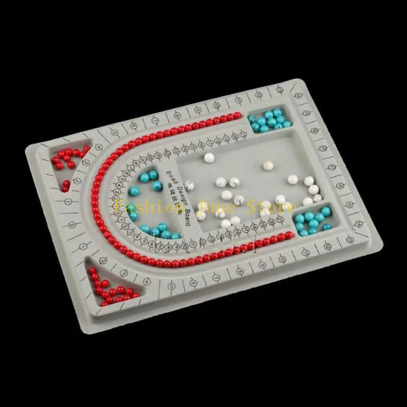 N5KA Bead Board Necklace Beaded Jewelry Storage Box Tray Diy Jewelry Making