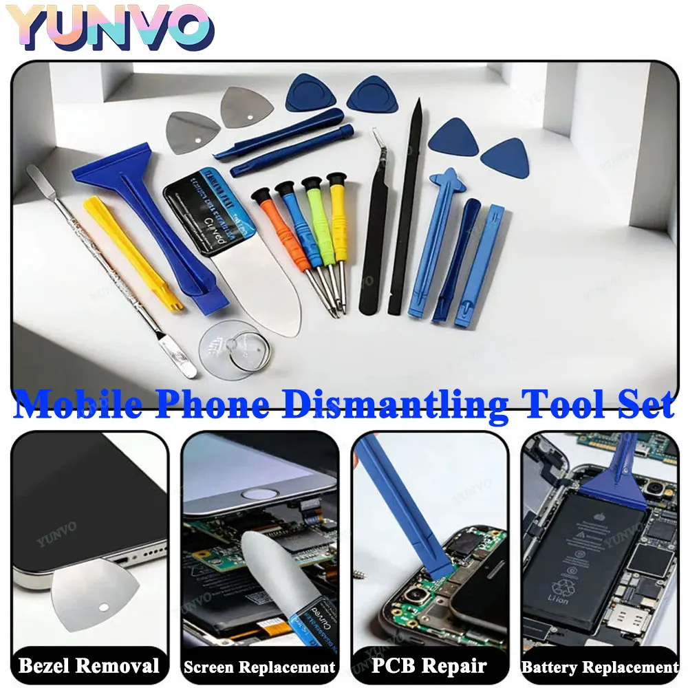22-in-1 Precision Screwdriver Set with Spudger Pry Tools Repair Opening Tool Kit for Mobile Phone Tablet Laptop Disassembly Toll