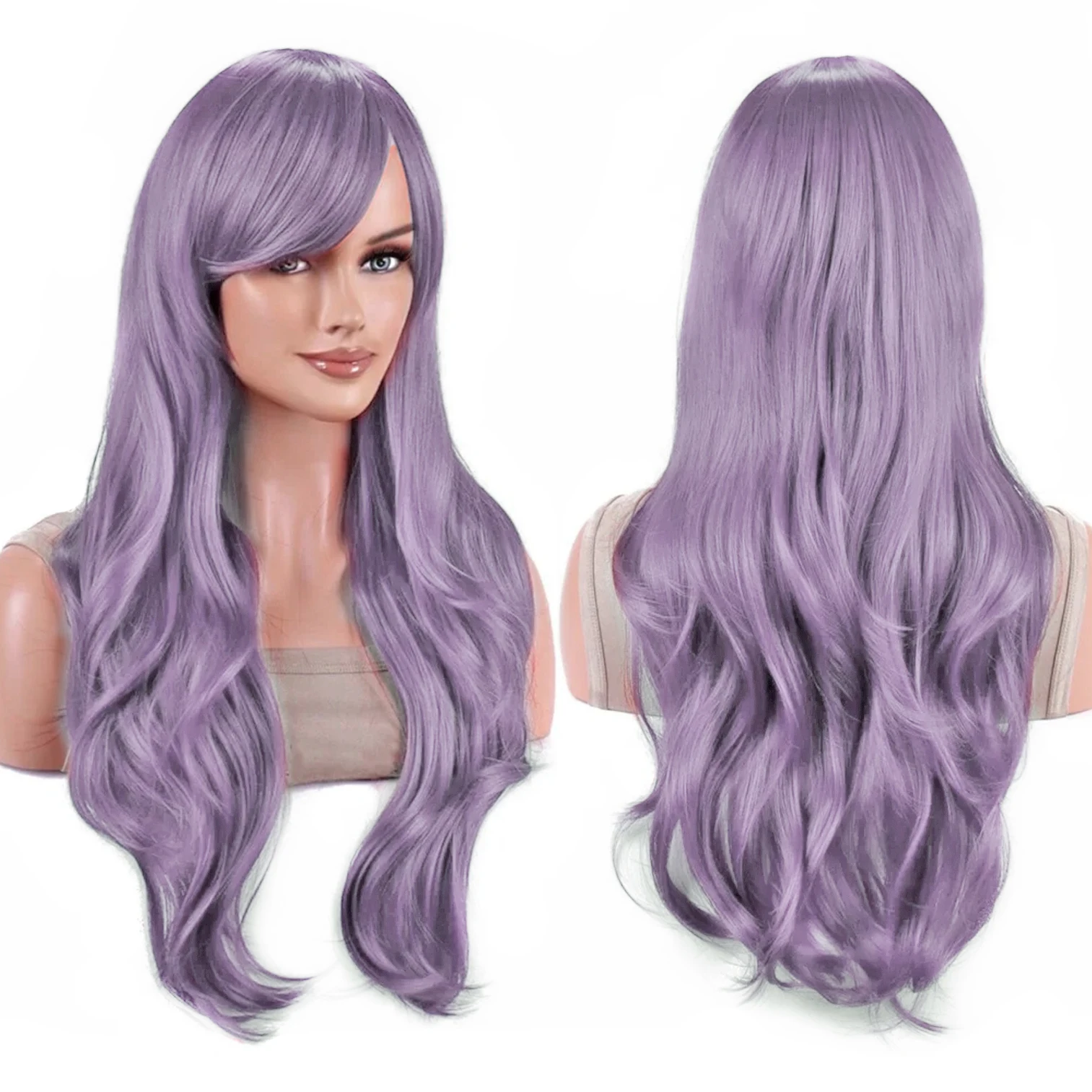 Synthetic Hair Light Vibrant Teal Wavy Lolita Cosplay Wig Anime Hatsune Miku Wigs Halloween Michiru Kaioh Costume Wig for Women - view 5