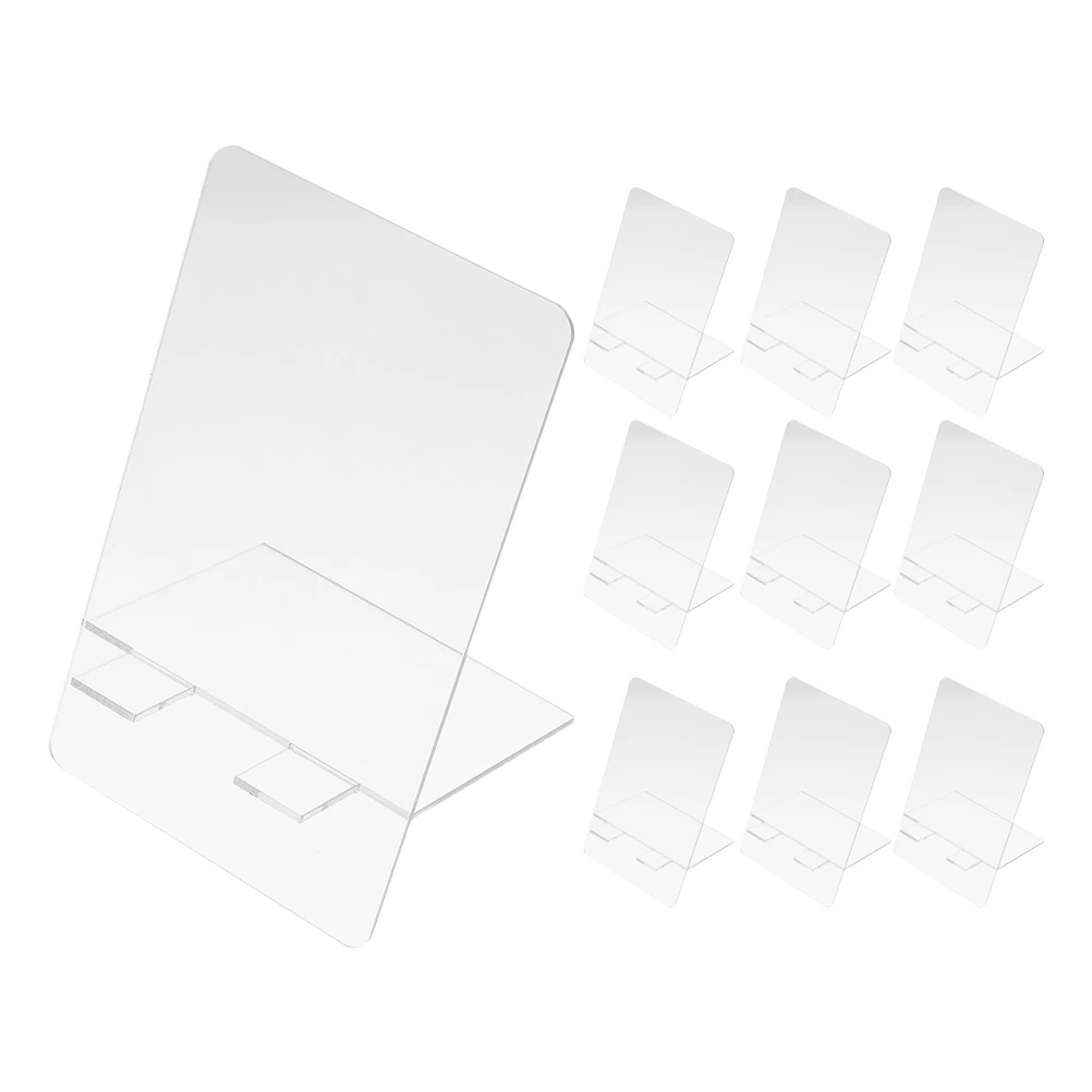 10Pcs Multifunction Acrylic Memo Board Desktop Clear Writing Board for Home Office Use Office Supply Home Supply