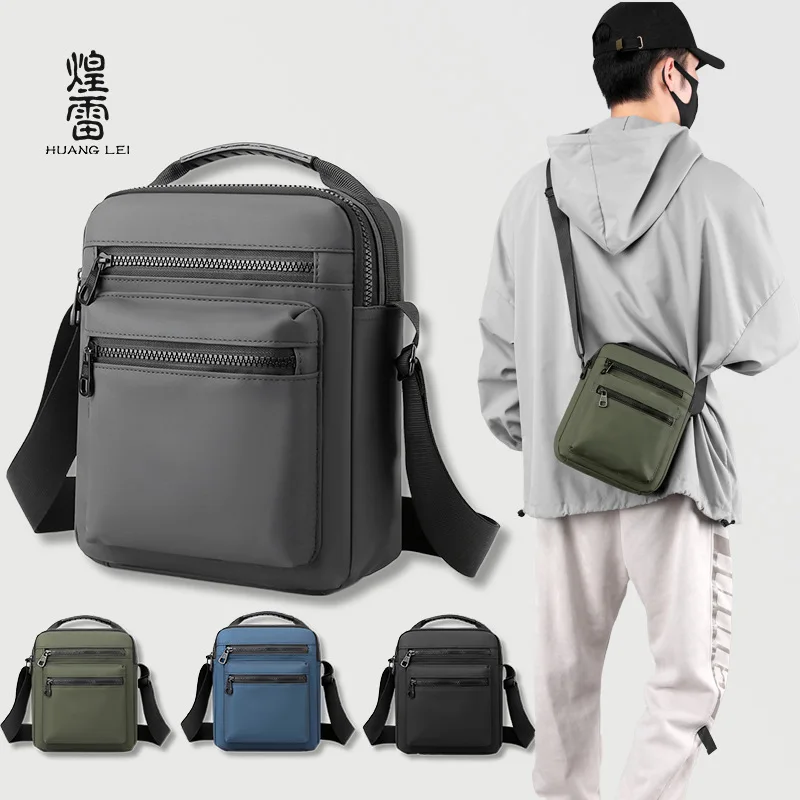 

Мужская портативная повседневная мужская водонепроницаемая сумка через плечо из ткани Оксфорд большой емкости на одно плечо