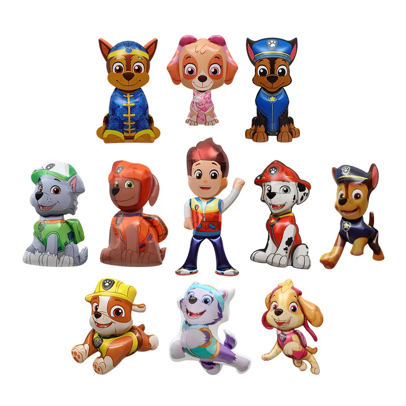 

Paw Patrol Party Balloons Toys Children's Dog Themed Party Cartoon Shape Aluminum Film Balloons Decorated Props Birthday Gifts