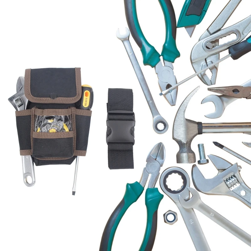 Oxford Cloth Multi-functional Electrician Tools Bag Waist Belt Storage Dropshipping