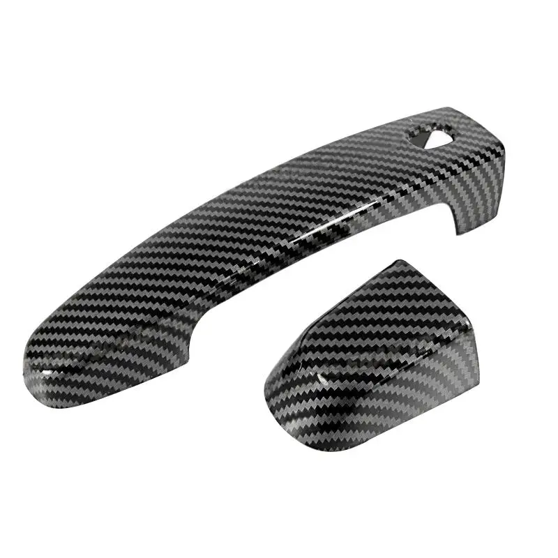 

1 комплект накладки на дверную ручку с 2 отверстиями, подходит для Chevrolet Malibu Sedan 2016-2018 2019 2020 2021 2022 2023 черный стиль из углеродного волокна