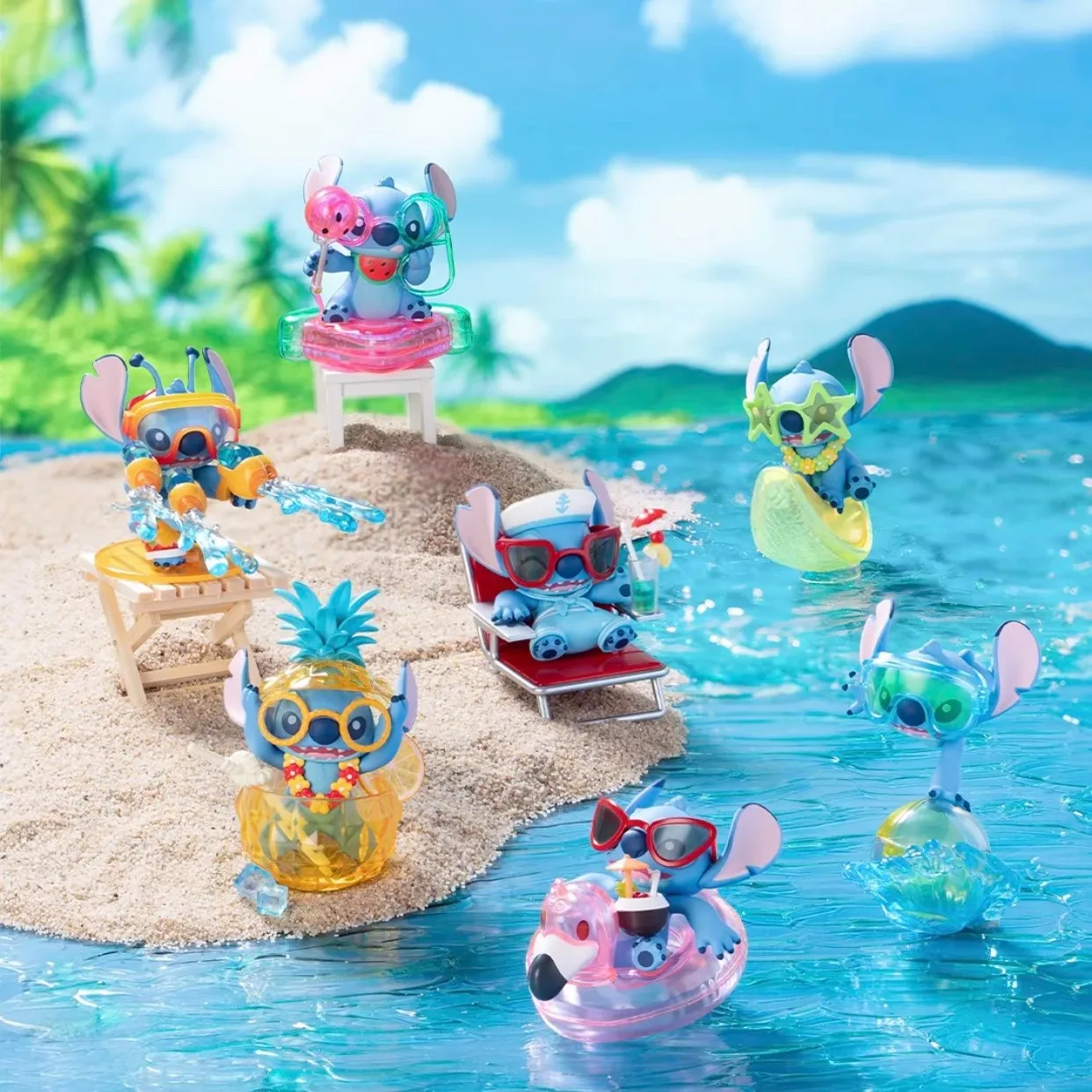 Disney-Stitch Anime Figure Blind Box, Carnaval d'été, Mystery Box, Décoration de chambre ChimPlay, Jouets pour enfants, Cadeau d'anniversaire