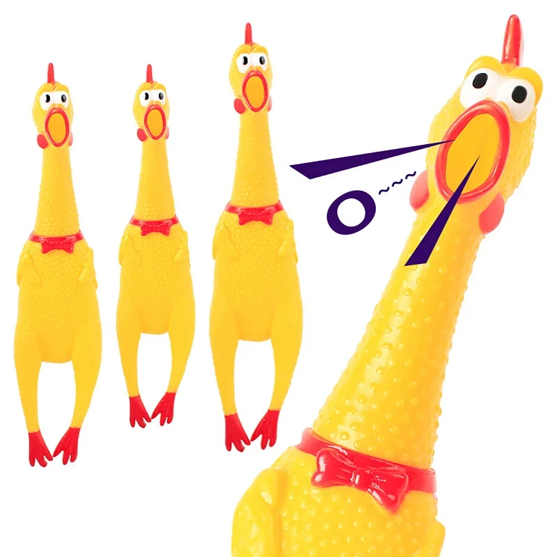 

Funny Screaming Chicken Toy Creative Pranks Stress Relief Venting Novelty Gag Gift Sound Machine for Party Joke