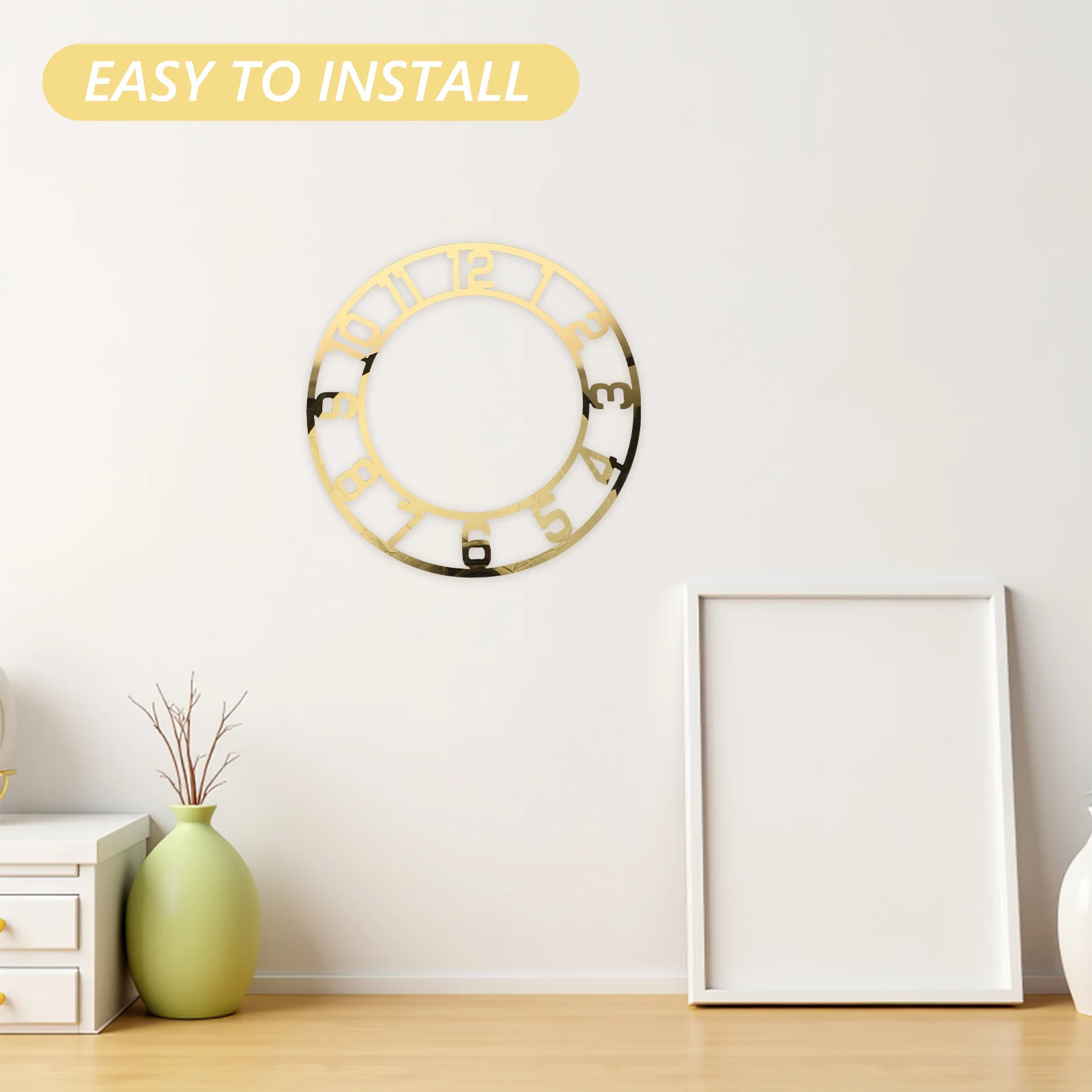 

2pcs Round Craft Resin Face Craft Resin Clock Dial For Diy Crafts Acrylic Mirror Dial Acrylic Clock Face 9.82\