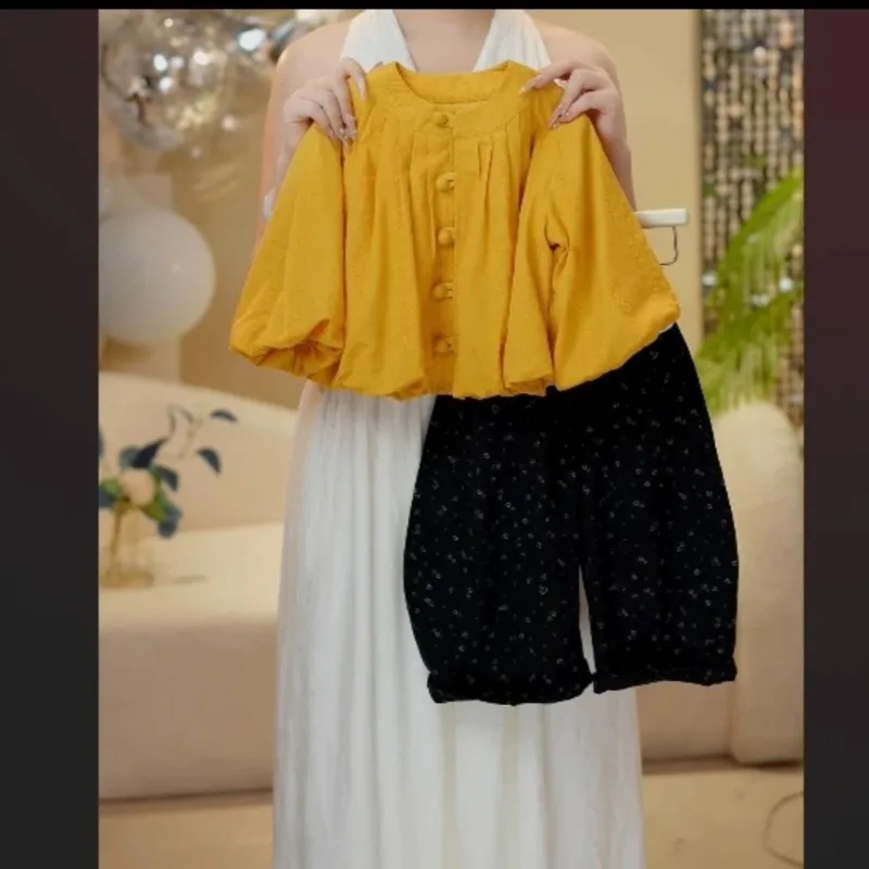 2026 Spring and Autumn Girls' New Versatile Fashion Set with Wide Legs and Loose Temperament Leisure Versatile Set