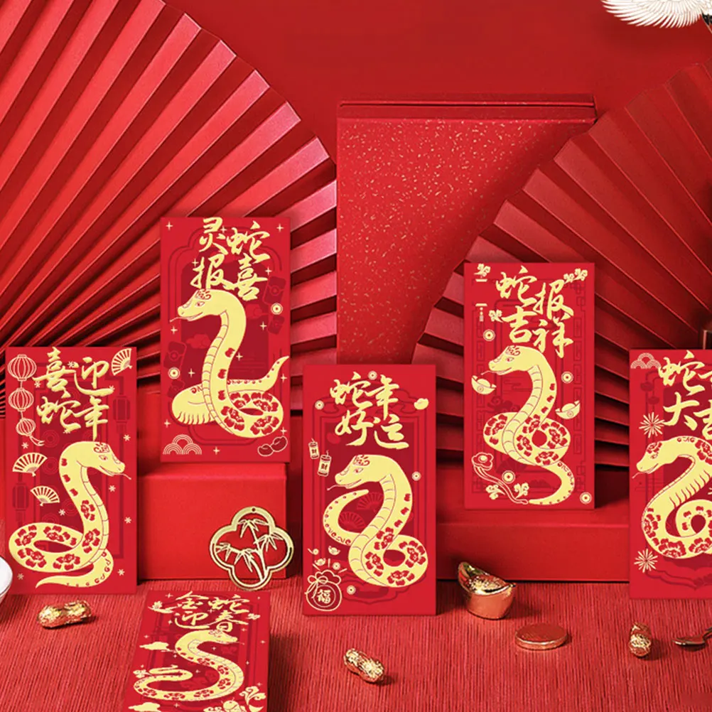 

24pcs Chinese Style Envelopes Traditional Packets For Chinese New Year Wedding Festival Creative Money Pouches Spring Festival