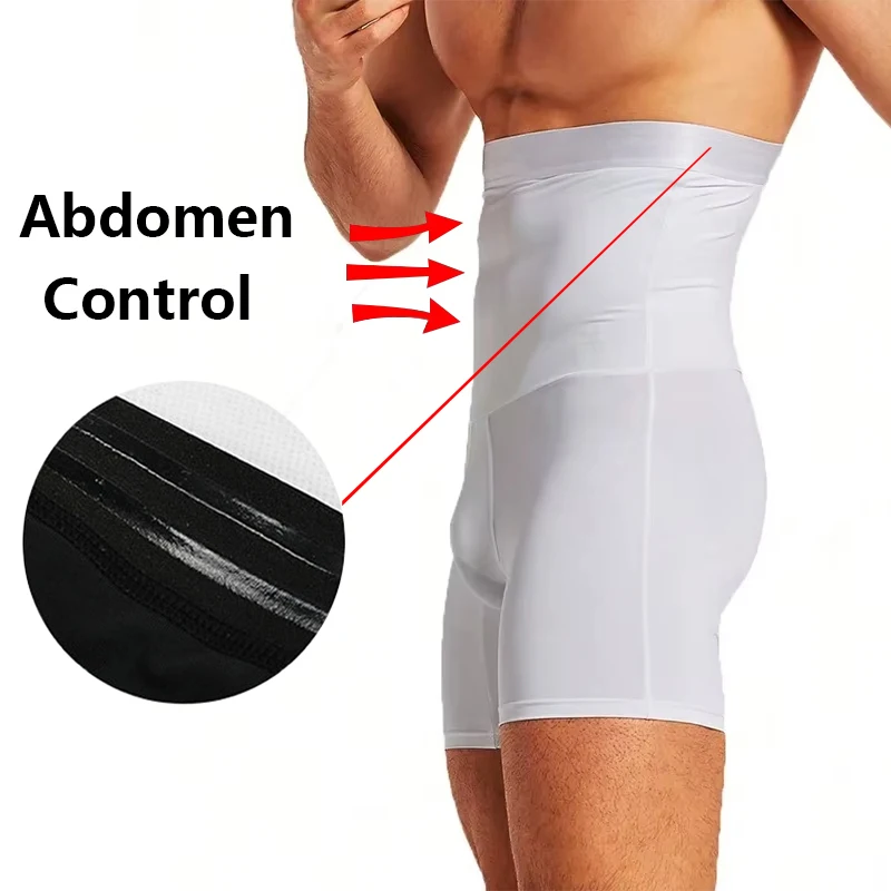 Men Body Shaper Tummy Control Compression Shorts Belly Slimming Shapewear Abdomen Reducer Panties Fitness Boxer Pants Underwear