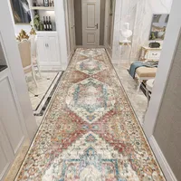 Retro Persian Style Living Room Hall Carpet Stairway Hallway Stairs Home Decor Corridor Aisle Runner Rug Kitchen Mat Customized