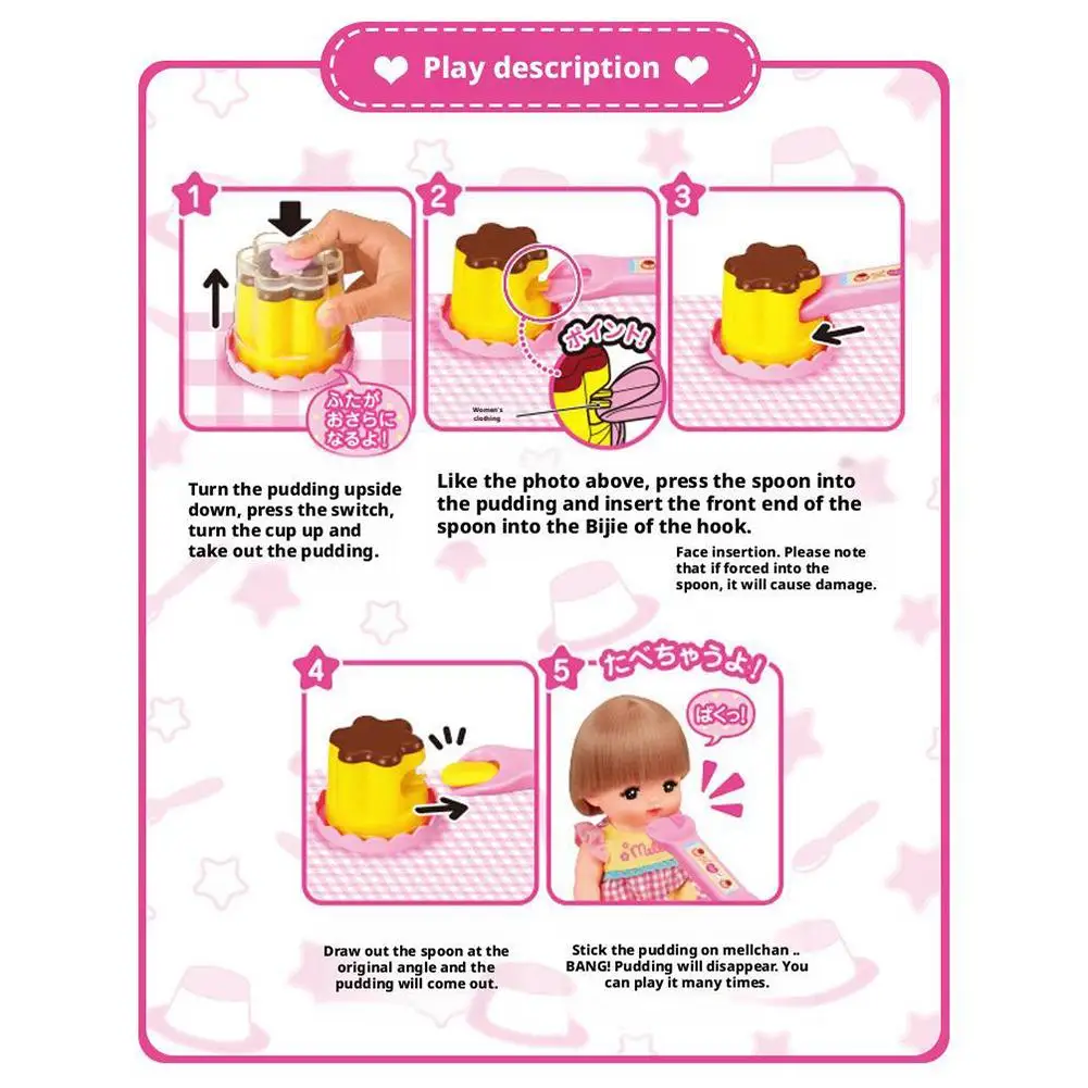 Pudding Set Voedsel Voeden Speelgoed Simulatie Rollenspel Aardbei Pudding Speelgoed Vroeg Onderwijs Japans Speelhuis Speelgoed Voor Vriend