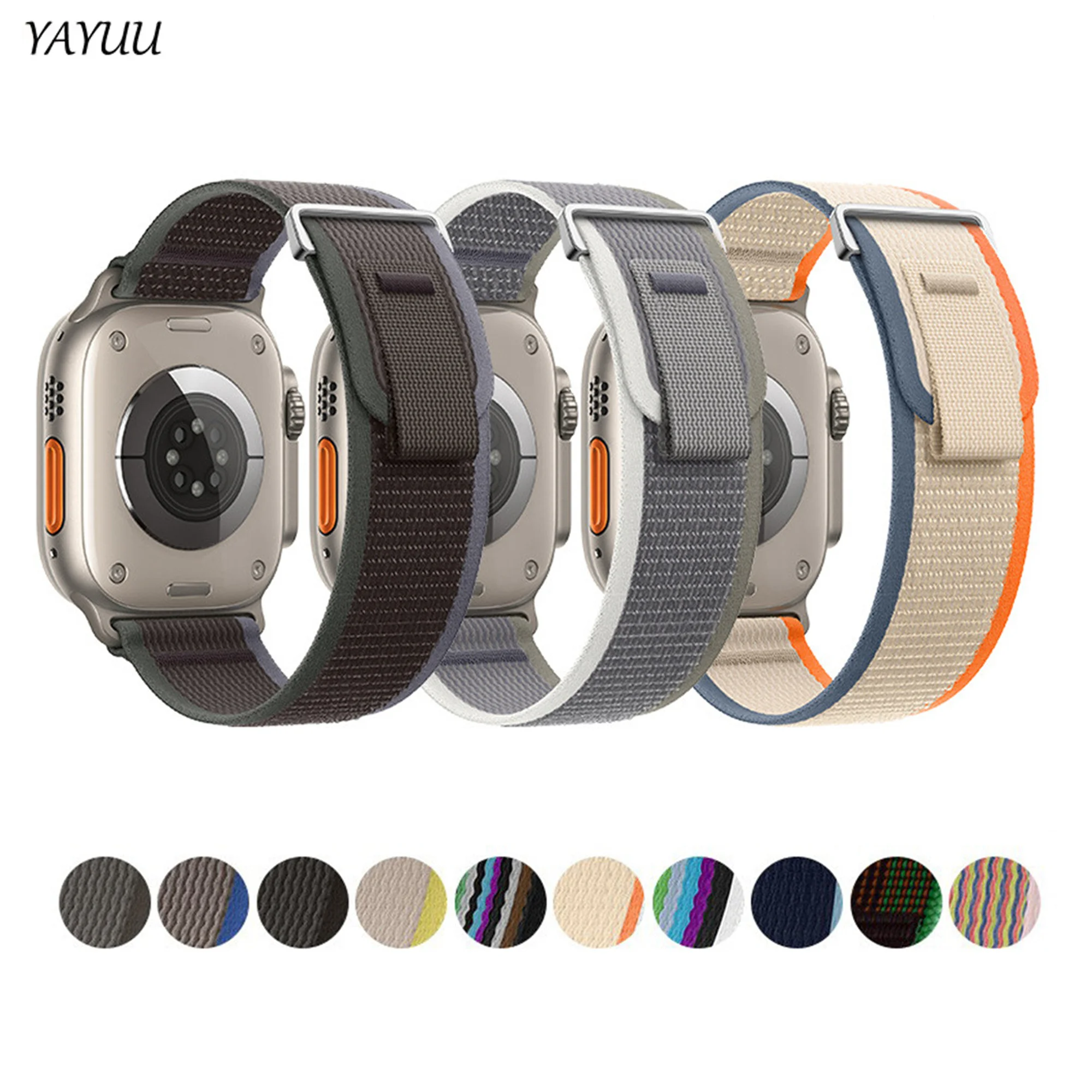 

YAYUU Trail Loop Strap for Apple Watch Ultra 3 2 band 49mm 46mm 44mm 40mm 45mm 41mm 42mm Bracelet iWatch Series 11 10 SE 9 8 7
