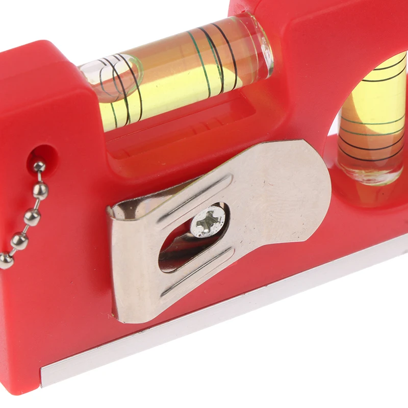 Pocket Spirit Level Bubble 2 Bubble Spirit Leveler With Magnet Base Horizontal Ruler Portable Level Ruler Magnetic ABS Shell