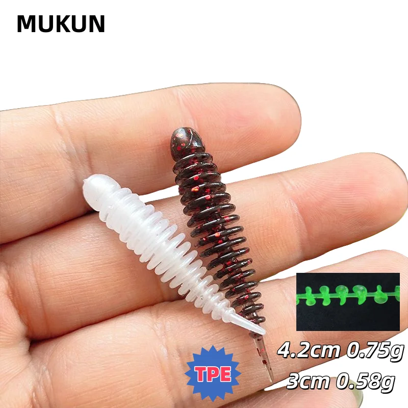 MUKUN señuelos de vinilo shiner para pesca
