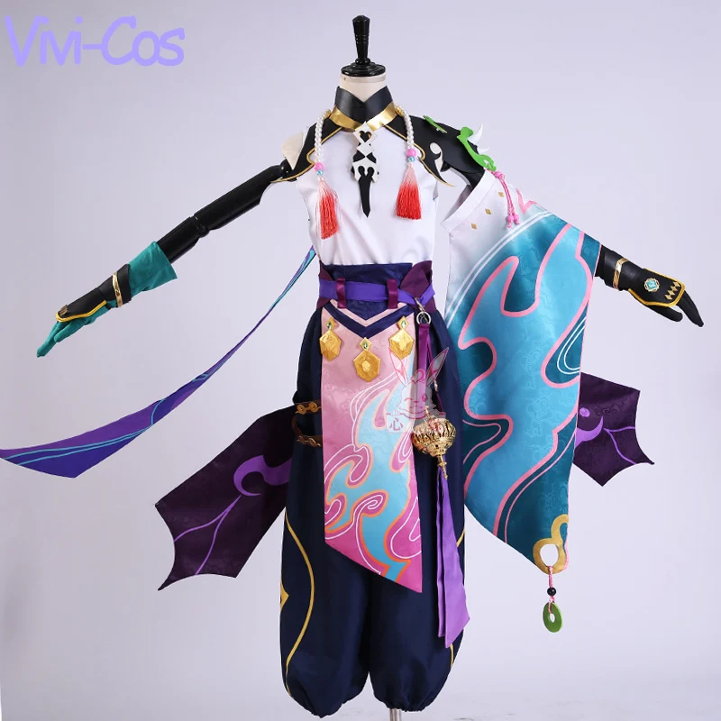 

Vivi-Cos Game Genshin Impact Xiao Cool Handsome Outfit Cosplay Unisex Costume Halloween Role Play Party Carnival New S-XL