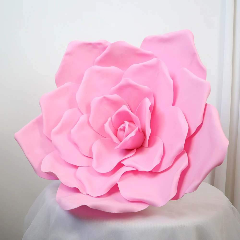 High Quality Hand-rolled Large Scale Rose Simulation Flower Wedding Decoration Photographic Props New Year Decor Fake Flowers