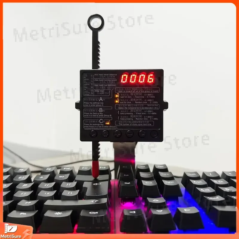 Physical Clicker Auto Keyboard Clicker Mouse Jiggler Tool for Gaming Automation Prevent Offline Computer Mouse Mover Auto