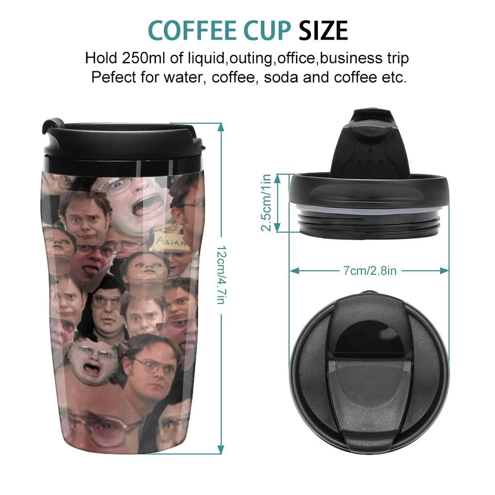 New Dwight Schrute Travel Coffee Mug Luxury Coffee Cup Espresso