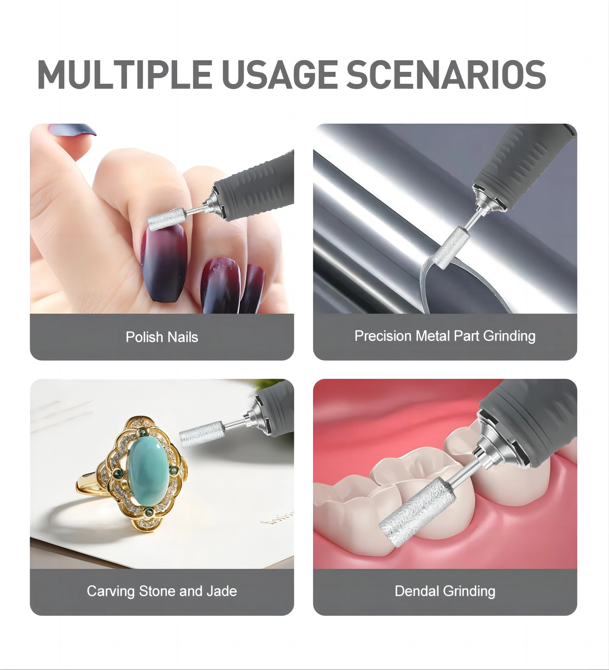 65W Electric Nail Drill 35000RPM H37L1 Handpiece For BT Marathon Milling Cutter Pedicure Manicure Machine Grinding Tool