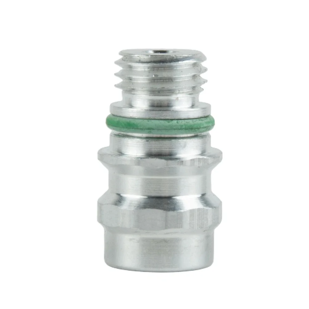 Nowy zawór serwisowy wysokiego Adapter portu R-134a bocznego z wymiennymi rdzeniami zaworów M12 X 1.5 gwint do chryslera do Ford — zdjęcie 3
