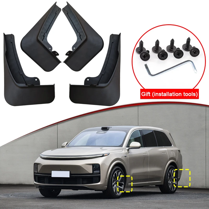 

Car Styling Fit For LiXiang LI L9 2022 2023 ABS Car Mud Flaps Splash Guard Mudguards MudFlaps Front Rear Fender Auto Accessories