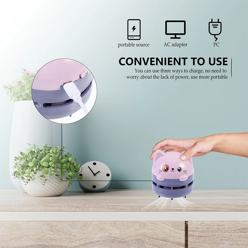 

Cleaner For Desktop Car Keyboard Portable Dust Cleaner Compact Table Vacuum Mini Desk Vacuum Small Sweeper