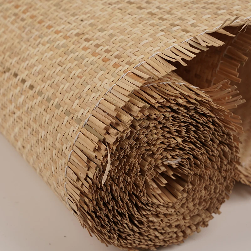 40-55cm Width 0.5-5m Length Natural Indonesian Hand-woven Real Rattan Roll Material Furniture Chair Table Cabinet Repair Tools