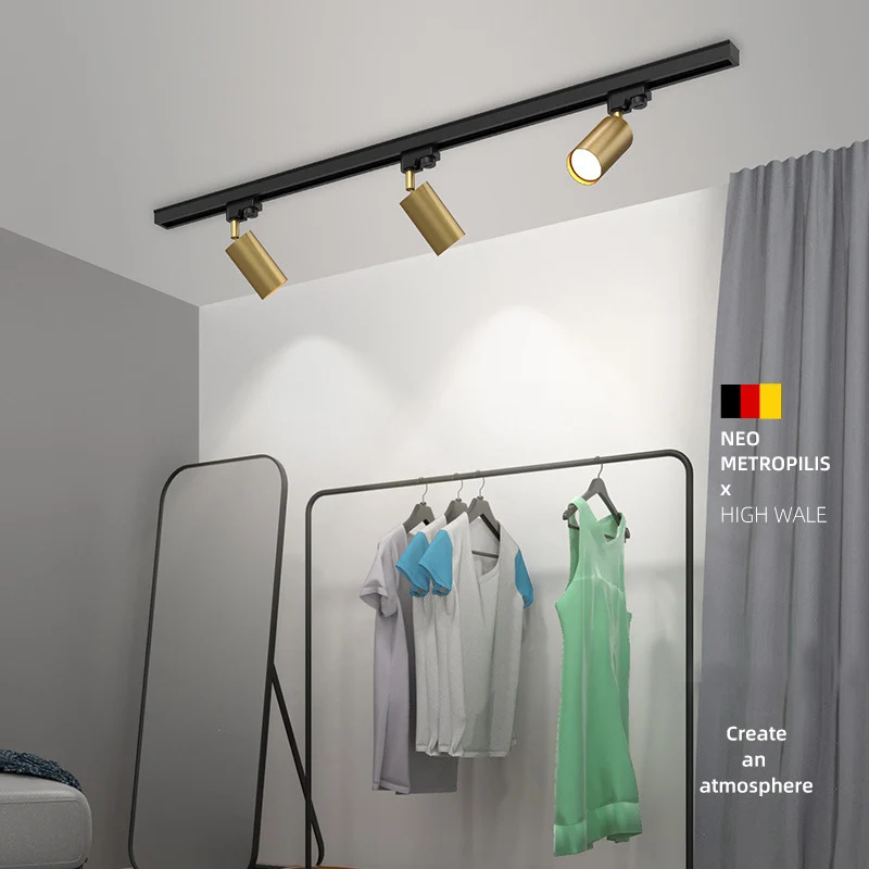 GU10 LED faretto a soffitto faretto a binario Spot illuminazione binario per negozio cucina decorazione della casa lampade camera da letto soggiorno