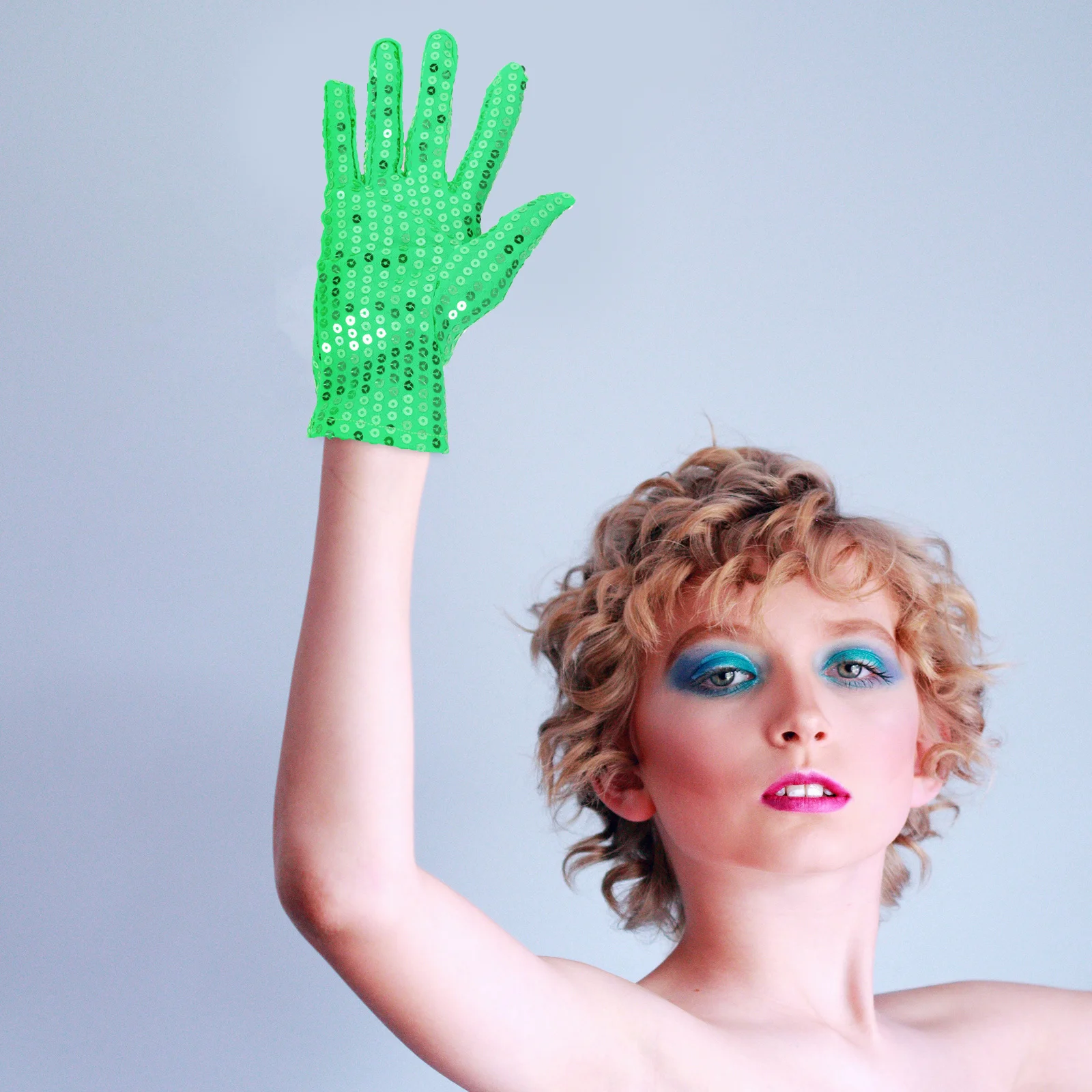 

1Pair Sequin Dance Gloves Stage Gloves for Party Performance Decorative Breathable Dancing Supplies Dancing Supplies