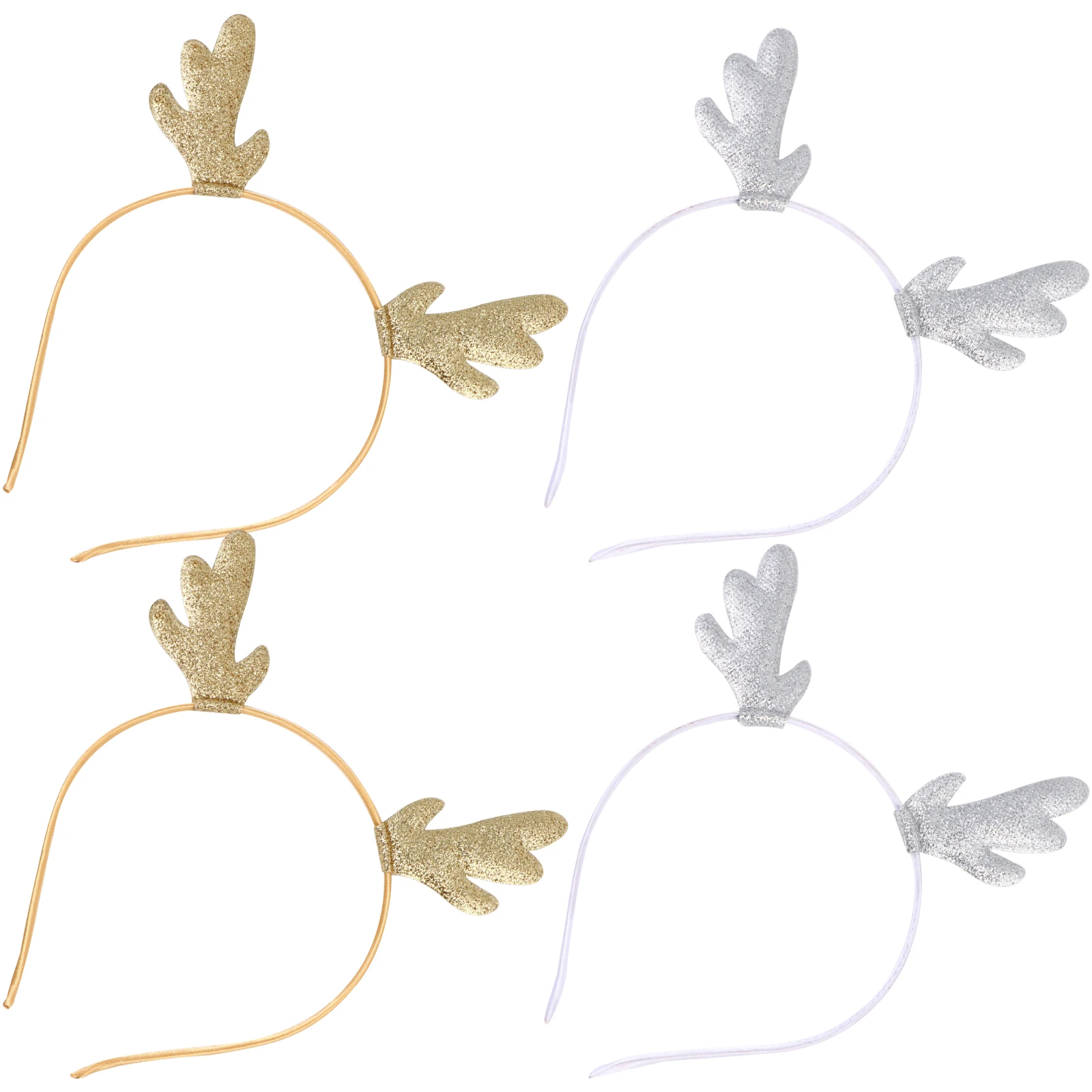 

4pcs Antler Hair Hoop Girl Women Deer Headband Christmas Reindeer Party Costume for Kids Cosplay Birthday Festival Lightweight
