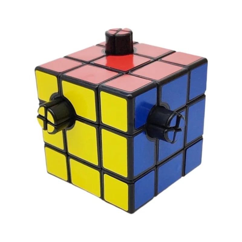 Calvin's Puzzles Tim Button Cube (2 furos, 1/2) Cubo de quebra-cabeça Profissional Speed Cubo Magico SpeedCube Brinquedos educativos