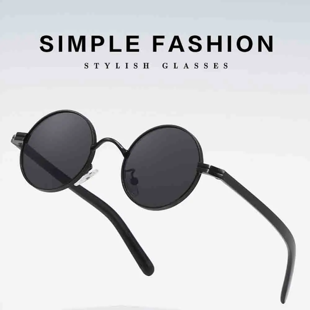 Metal Sunglasses Uv400 Round Frame Sunglasses Punk Sunglasses Fashion For Travel Shopping Party
