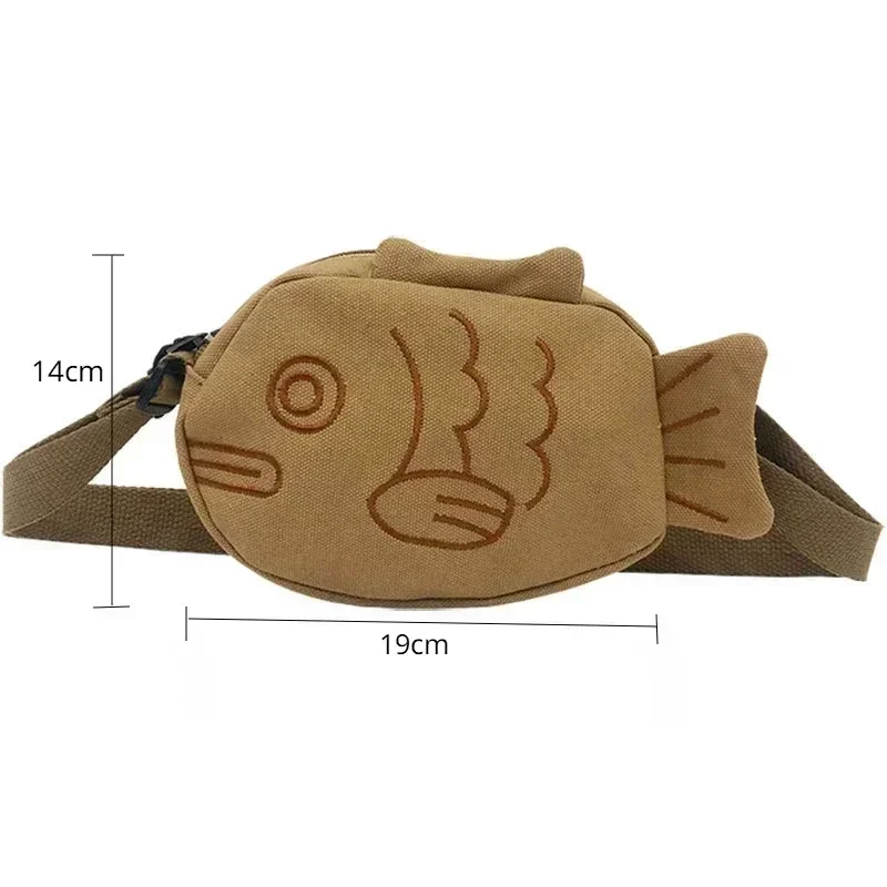 Cartoon Cute Japanese Taiyaki Fashion Backpack Women\'s Bag Messenger Bag Shoulder Bags Coin Purse Women Crossbody Bag