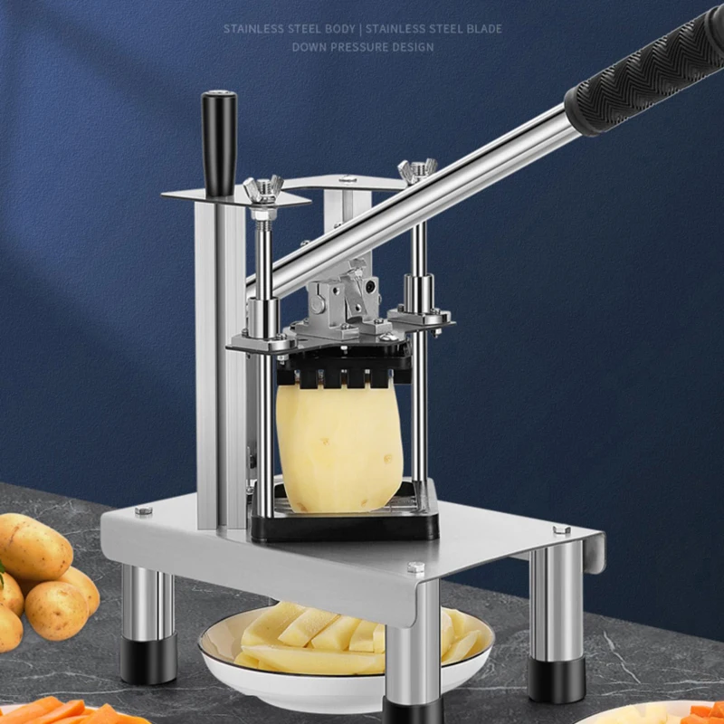 Hand Movement Fruit Vegetable Slice Cube Cutting Slicing Dicing Machine Potato Carrot Banana Chips Cutter Slicer Dicer